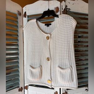 Sanctuary Cream Chunky knit sweater vest size S